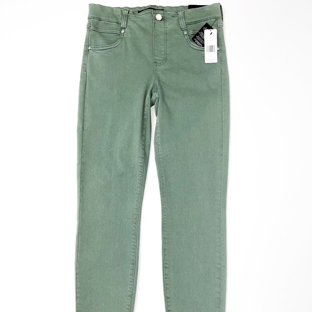 Gia Glider Ankle 28" Sea Green Jeans (Liverpool)